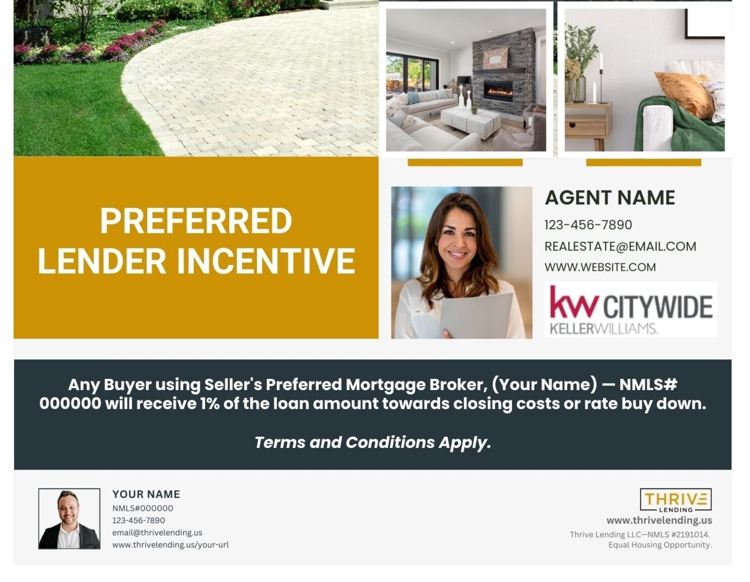 1% Lender Credit - Personal x Agent